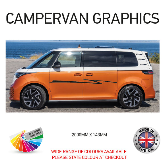 2M23CVG010 2m Campervan motorhome Side Graphics X 2 Vinyl Stickers Decals