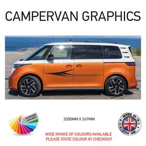 2M23CVG013 2m Campervan motorhome Side Graphics X 2 Vinyl Stickers Decals