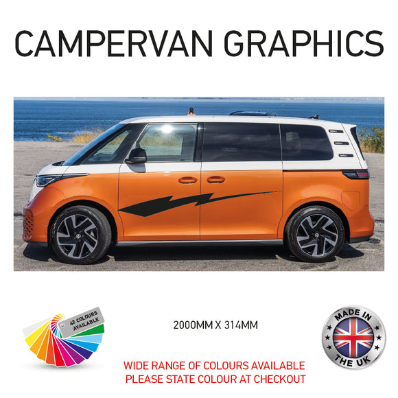 2M23CVG017 2m Campervan motorhome Side Graphics X 2 Vinyl Stickers Decals