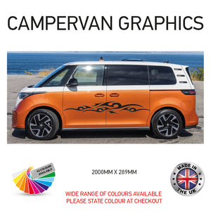 2M23CVG001 2m Campervan motorhome Side Graphics X 2 Vinyl Stickers Decals