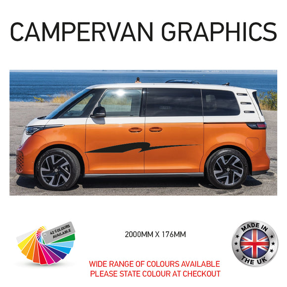 2M23CVG021 2m Campervan motorhome Side Graphics X 2 Vinyl Stickers Decals