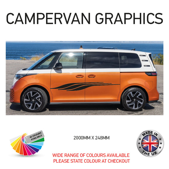 2M23CVG030 2m Campervan motorhome Side Graphics X 2 Vinyl Stickers Decals