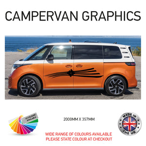 2M23CVG041 2m Campervan motorhome Side Graphics X 2 Vinyl Stickers Decals