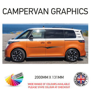 2M23CVG051 2m Campervan motorhome Side Graphics X 2 Vinyl Stickers Decals