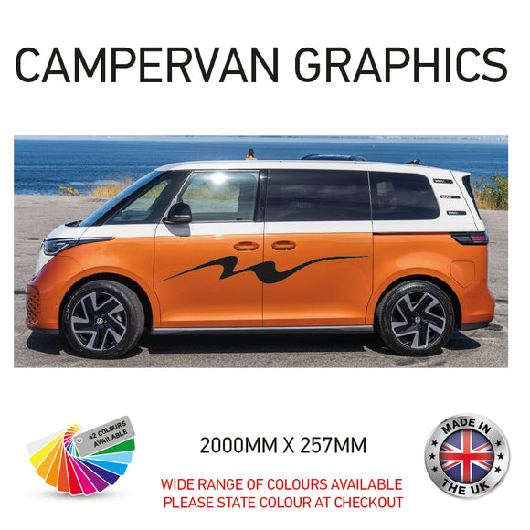 2M23CVG052 2m Campervan motorhome Side Graphics X 2 Vinyl Stickers Decals