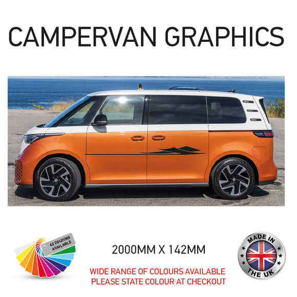 2M23CVG061 2m Campervan motorhome Side Graphics X 2 Vinyl Stickers Decals