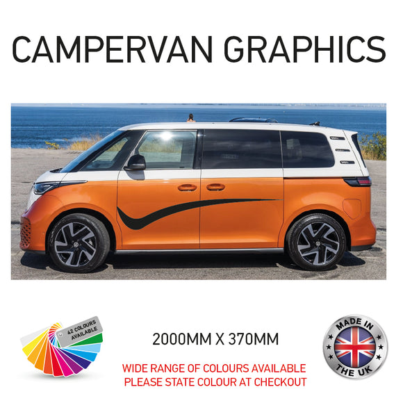 2M23CVG070 2m Campervan motorhome Side Graphics X 2 Vinyl Stickers Decals