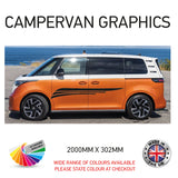 2M23CVG074 2m Campervan motorhome Side Graphics X 2 Vinyl Stickers Decals