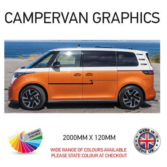 2M23CVG081 2m Campervan motorhome Side Graphics X 2 Vinyl Stickers Decals