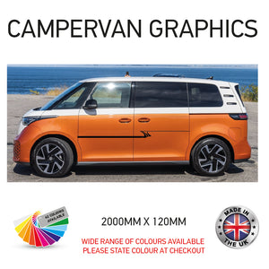 2M23CVG082 2m Campervan motorhome Side Graphics X 2 Vinyl Stickers Decals