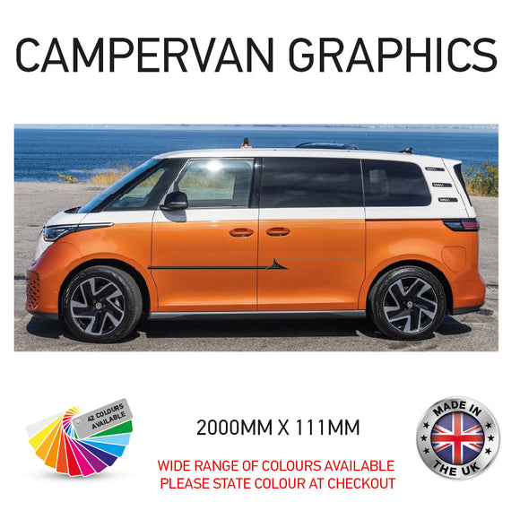 2M23CVG083 2m Campervan motorhome Side Graphics X 2 Vinyl Stickers Decals