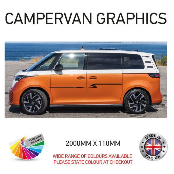 2M23CVG085 2m Campervan motorhome Side Graphics X 2 Vinyl Stickers Decals