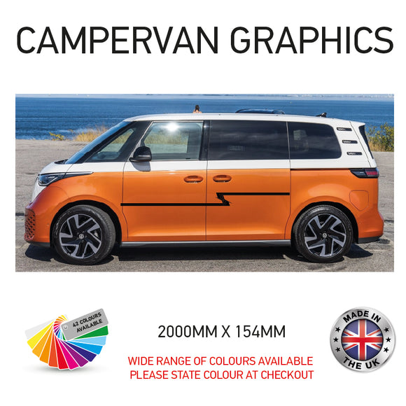 2M23CVG092 2m Campervan motorhome Side Graphics X 2 Vinyl Stickers Decals