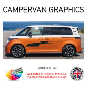 3M23CVG018 3m Campervan motorhome Side Graphics X 2 Vinyl Stickers Decals