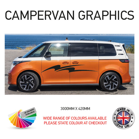 3M23CVG020 3m Campervan motorhome Side Graphics X 2 Vinyl Stickers Decals