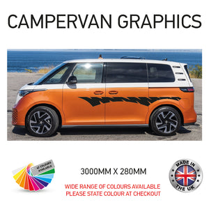 3M23CVG055 3m Campervan motorhome Side Graphics X 2 Vinyl Stickers Decals