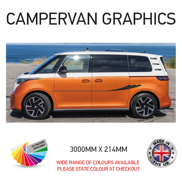 3M23CVG056 3m Campervan motorhome Side Graphics X 2 Vinyl Stickers Decals