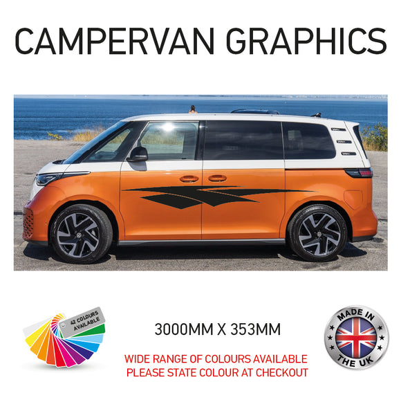 3M23CVG065 3m Campervan motorhome Side Graphics X 2 Vinyl Stickers Decals