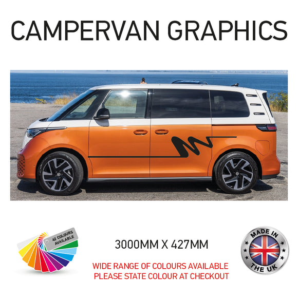 3M23CVG067 3m Campervan motorhome Side Graphics X 2 Vinyl Stickers Decals