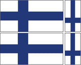 FLAG01B-38B Worldwide Flags 2 x 200mm 2 x 100mm