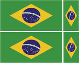 FLAG01B-38B Worldwide Flags 2 x 200mm 2 x 100mm