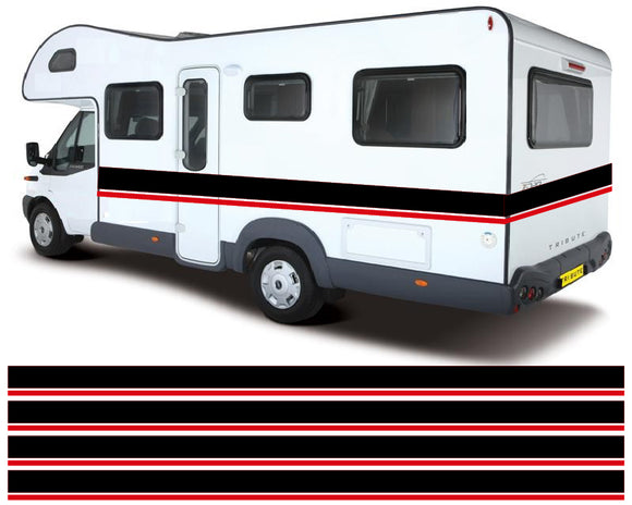 10m 2colour Motorhome Vinyl Twin Stripes Caravans Camper Horsebox Stickers