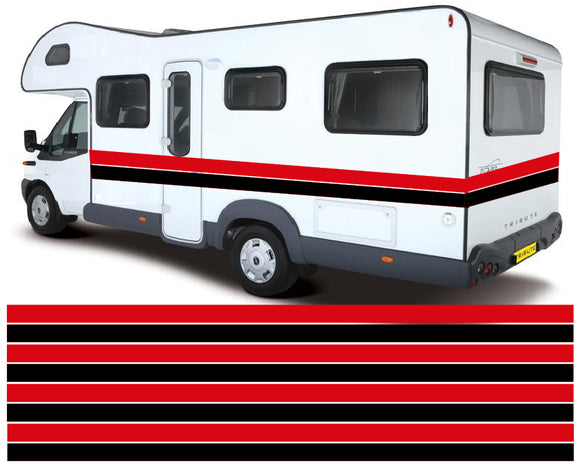 10m 2colour Motorhome Vinyl Twin Stripes Caravans Camper Horsebox Stickers