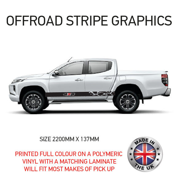 pick up Side Graphics X 2 Will Fit Any vehicle Universal Stickers Decals OSG5