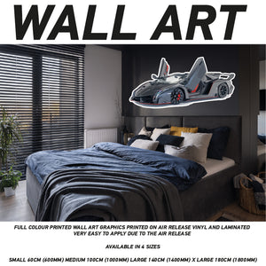 3D Supercar 21 Sticker Wallpaper Mural Poster Transport Bedroom Wall SCW21