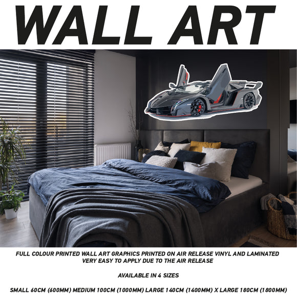 3D Supercar 21 Sticker Wallpaper Mural Poster Transport Bedroom Wall SCW21