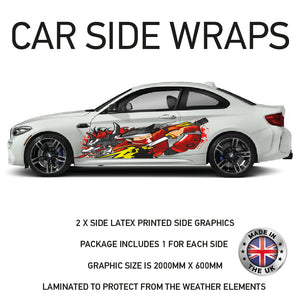 CSW19 Fighter Japanese Printed Laminated Sides wrap stickers graphics universal