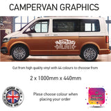 LCG29 Adventure Await Graphic stickers fits all Motorhomes And Campervans