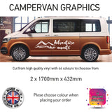 LCG34 Adventure Awaits Graphic stickers fits all Motorhomes And Campervans