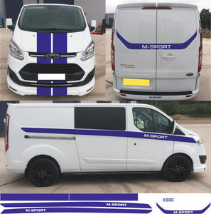 NEO01154 Transit Custom Lwb Kit Van M-SPORT Graphics Stickers Decals Stripes