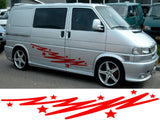 NEO00703 Campervan stars 2 graphics stickers decals caravan van vito transit sprinter