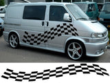 NEO00726 New van chequers 1 campervan graphics decals stickers vito transit sprinter