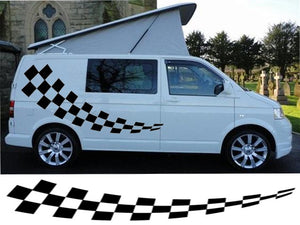 NEO00727 New van chequers 2 campervan graphics decals stickers vito transit sprinter