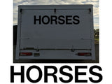 NEO00944A Horses X 1 Vinyl Sticker Sign Decal Van Vito Transit Sprinter