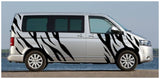 NEO01103A Tiger stripes 1 vinyl T4 T5 T6 campervan van graphics  stickers decals 1 col