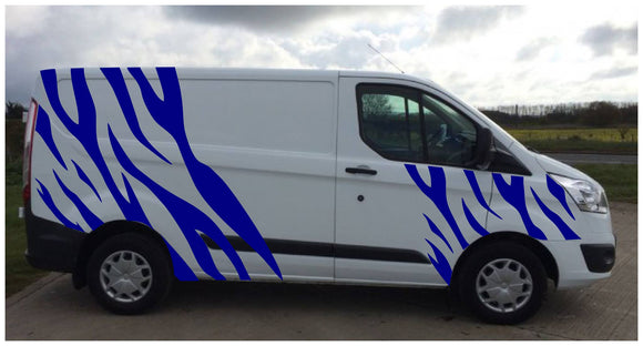 NEO01104A Transit tiger stripes 1 kit vinyl Transit campervan graphics decals stickers 1 colour