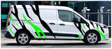 NEO01105B Transit Connect Tiger Stripes 1 Vinyl Campervan Van Graphics Stickers Decal 2 Colours