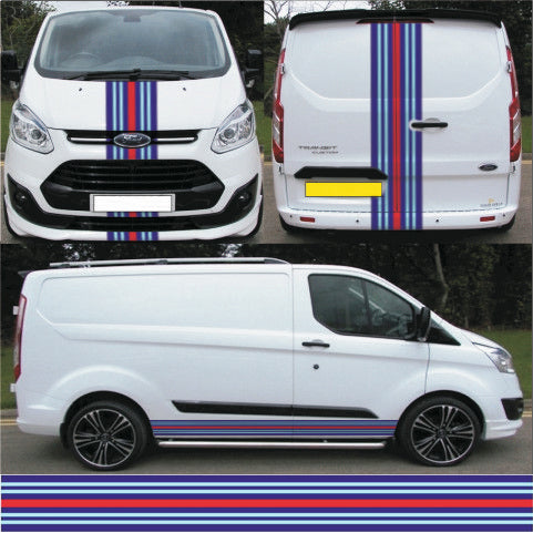 NEO01178 Martini Stripes Kit For Transit Laminated Air Release Vinyl Stickers