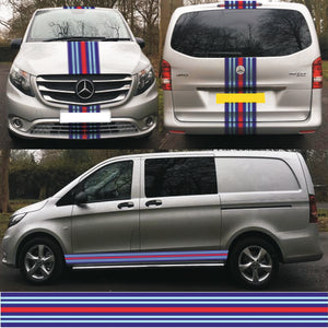 NEO01180 Martini Stripes Kit For Vito Laminated Air Release Vinyl Stickers