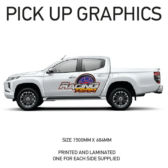 PG06 Pick up 4x4 Graphics stickers Laminated fits all pickups FORD VW L200