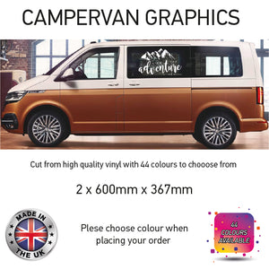 SCG05 Live The Adventure Graphics stickers fits all Motorhome And Campervans