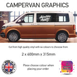 SCG07 Adventure Awaits Graphics stickers fits all Motorhome And Campervans