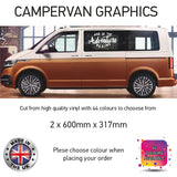 SCG28 And So The Adventure Begins Graphics stickers fits all Campervans