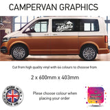 SCG30 Lets Go On An Adventure Graphic stickers fits all Motorhomes And Campervan